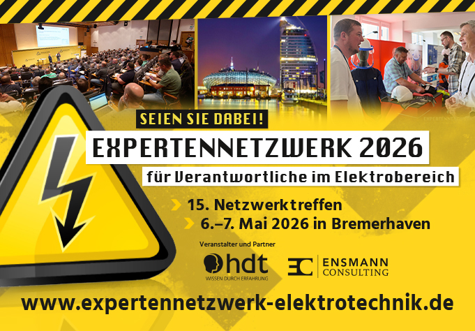 Expertennetzwerk für Verantwortliche im Elektrobereich am 6.-7. Mai 2026 in Bremerhaven